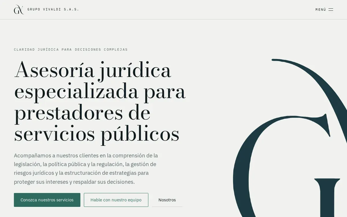 Screenshot of the Grupo Vivaldi project